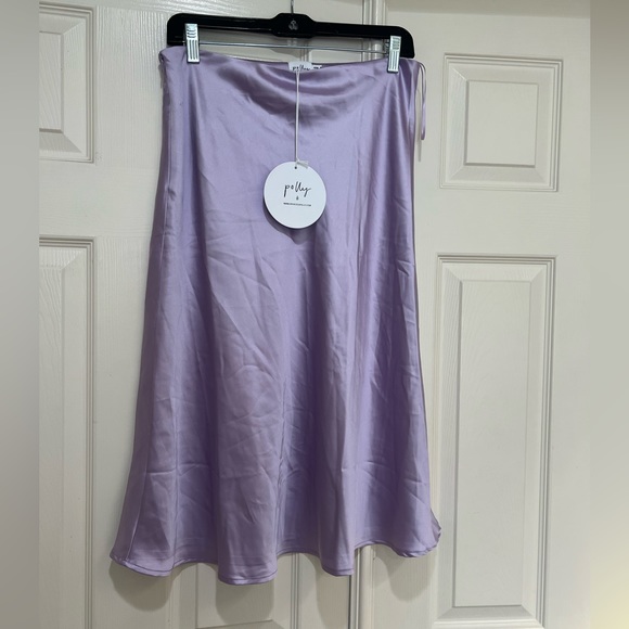 Princess Polly Dresses & Skirts - Princess Polly  Lilac  Satin Midi Skirt . 6